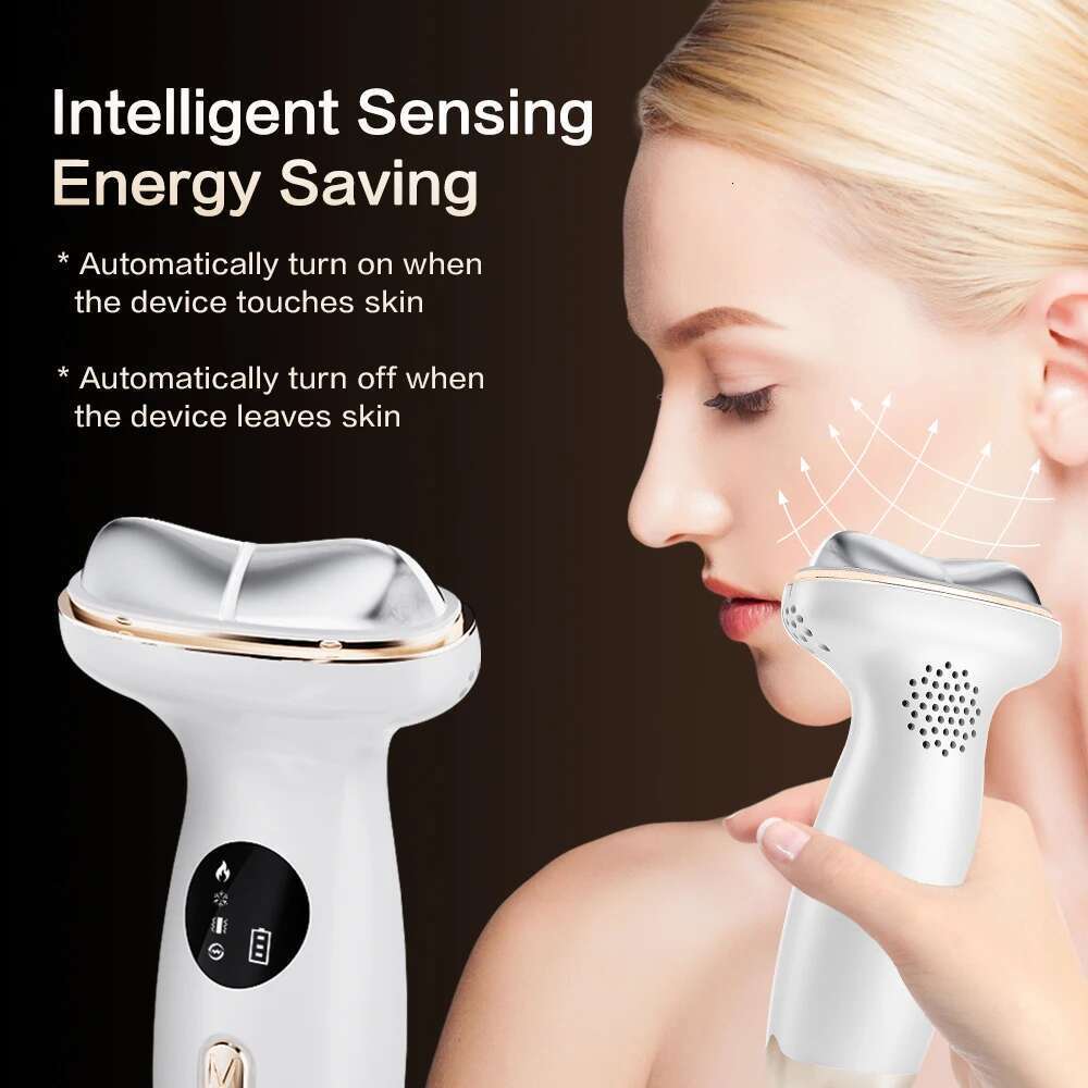 Electric And Beauty 7 Color Light Facial Sculptor Heating Cold Compress Microcurrent Neck Face Lifting Device