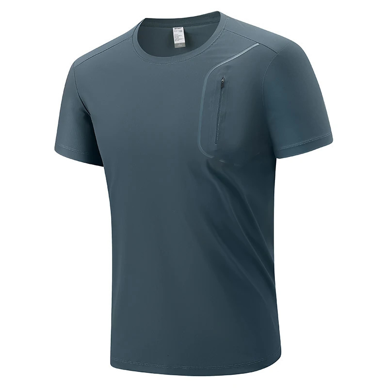 80% Nylon Cool Ice Silk Quick Drying Fashion T-shirt for Men Short Sleeve Summer Casual Black Green Oversized 7XL 8XL Top T-shirt 250402