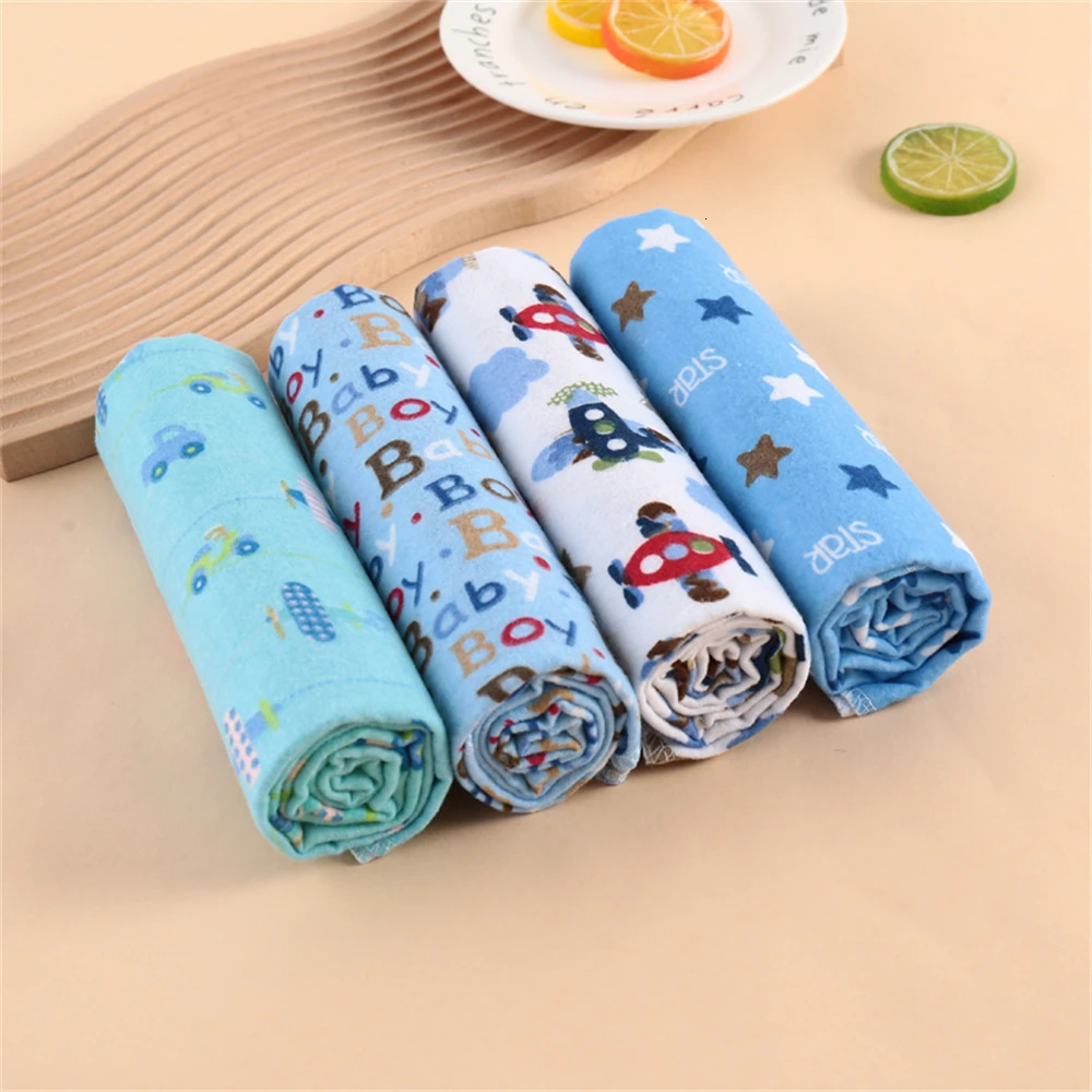 4Pcs Neutral Baby Swaddle Blanket Set Simple 250408