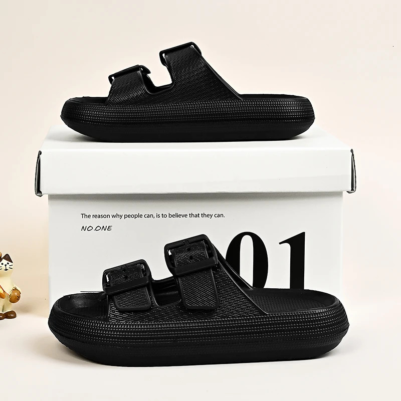Summer Kid Slippers Non-slip Sandals Boy Girls Eva Platform Soft Bottom Girls Kids Trend Slides Beach Shoes 250408