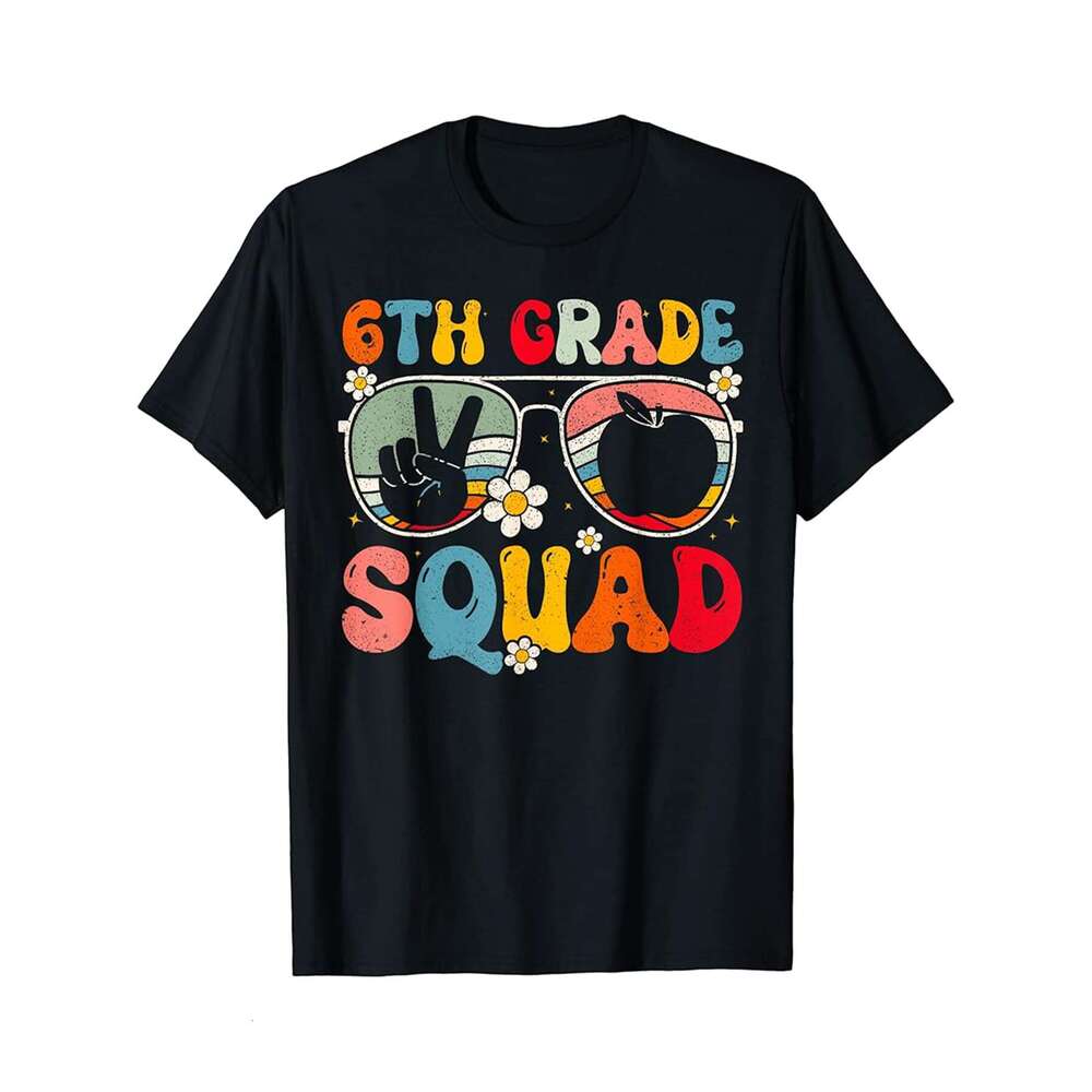 Designer T shirt 6th Grade Squad Sixth Grade Teacher Student Back To School - 220g Tshits