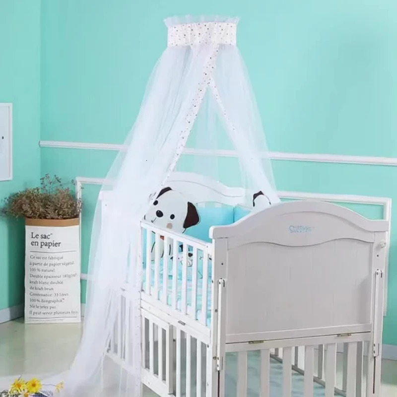 Universal baby mosquito net crib mosquito net bassinet ceiling rack detachable crib support tent foldable portable mosquito net 250408