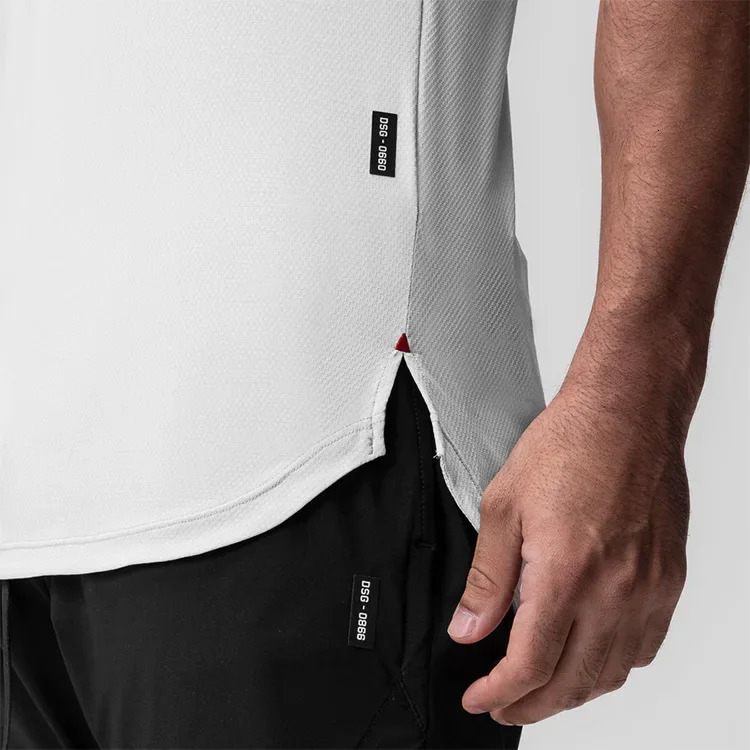Gym mens summer casual tight fitting T-shirt short sleeved T-shirt mens fitness quick drying sportswear top sportswear 250402
