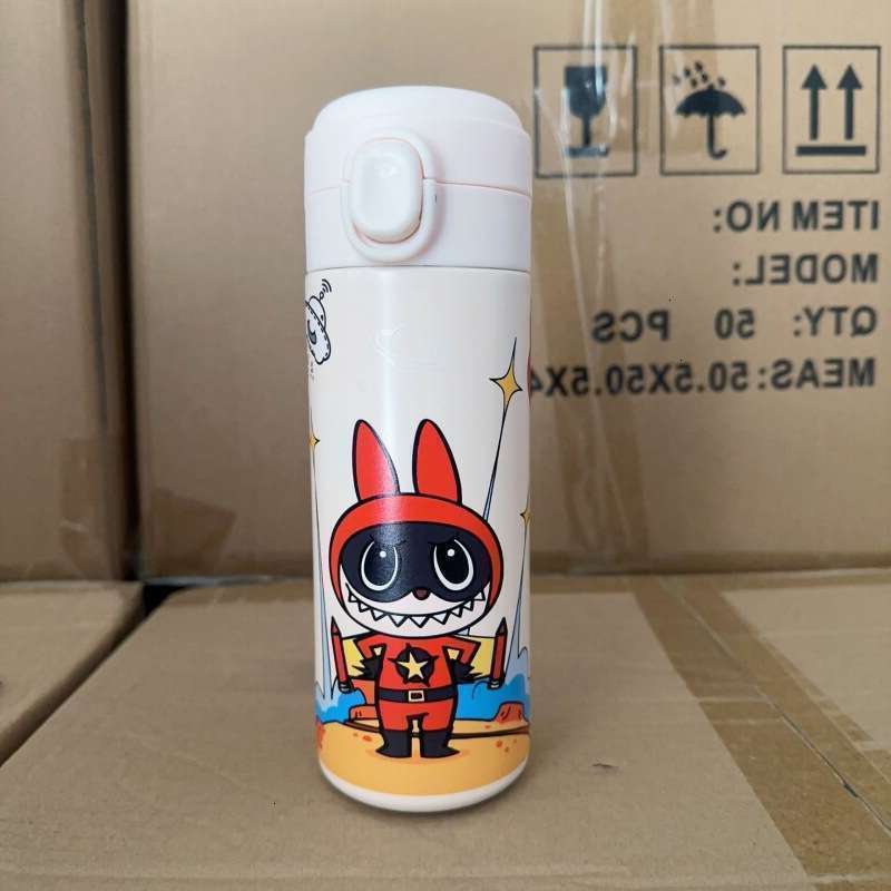 304 Cute Labubu vacuum cup insulated mug Pea Stainless Steel Insulated Student Lightweight Drinking Cartoon Large Capacity Bouncing Cup dh911125171 fe