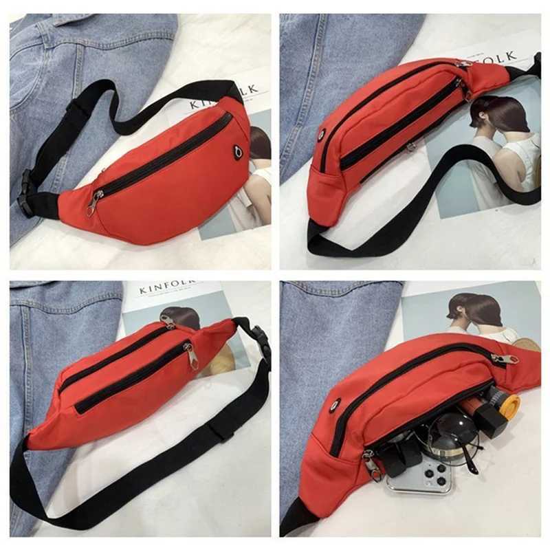 Travel womens mens waist bag casual function shoulder strap bag sports strap bag mobile phone money bag Fanny Hip Z250407