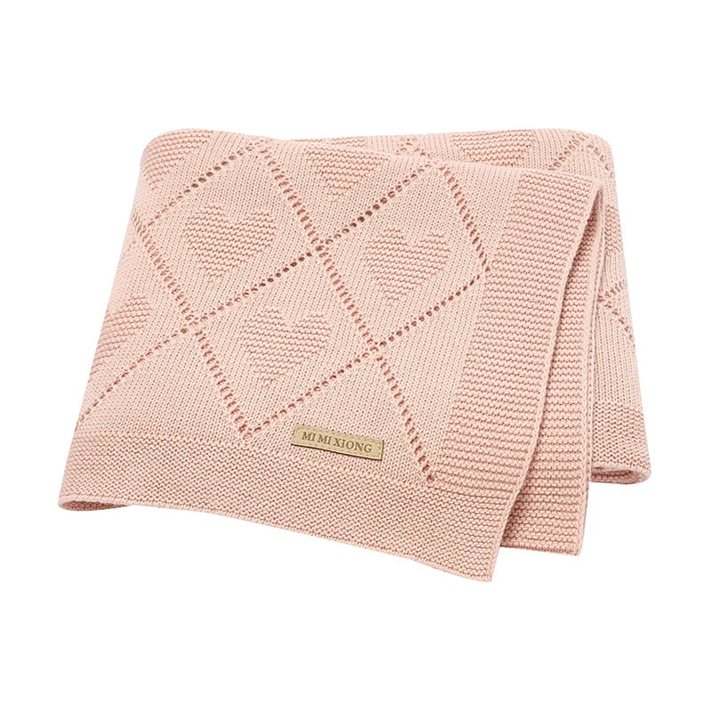 Baby Blankets Knitted Breathable born Boy Girl Cotton Stroller Bedding Sleeping Covers 90*70cm Toddler Throw Receiving Quilts 250408