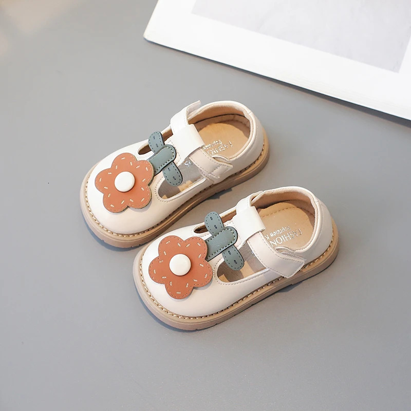 Baby Girls Spring Cartoon Pattern Princess Shoes Kids Sweet Hollow Breathable Casual Shoes Childrens Hundred Non-slip 21-30 250408