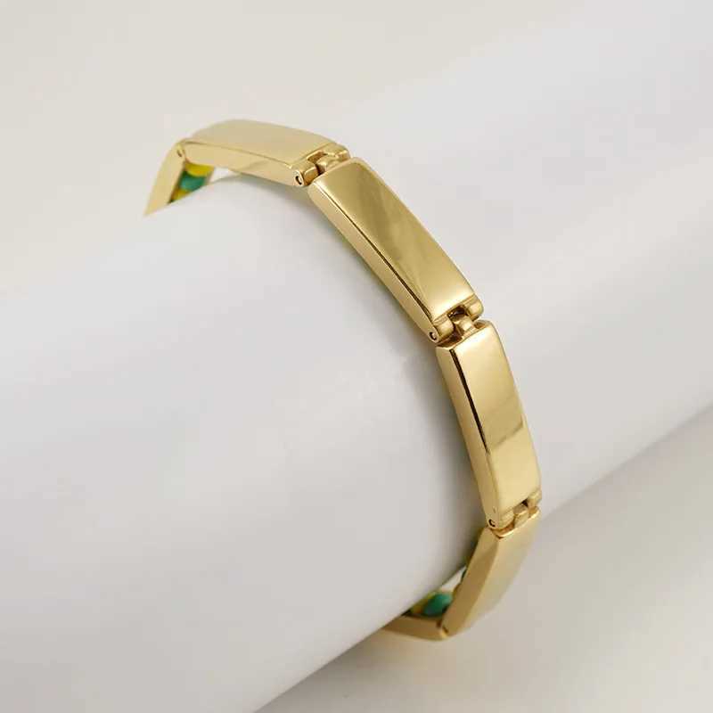 GD Religious Stainl Steel Bracelet Green And w Color Ora Hidden Bracelet w Beads Unisex BangleC250408