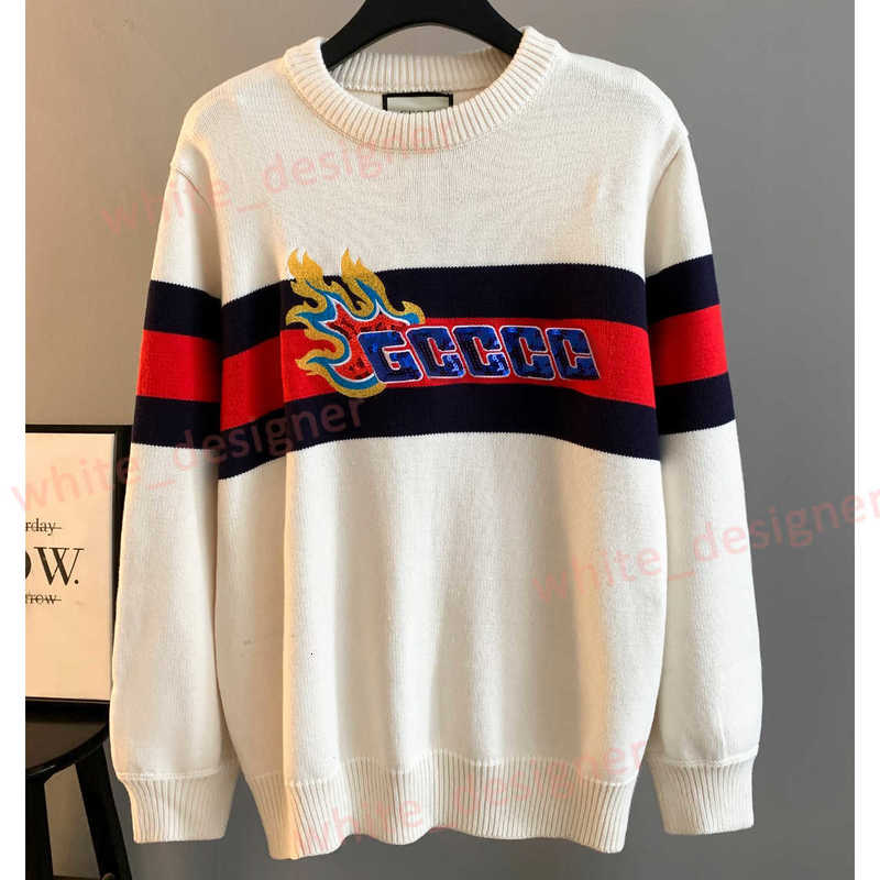 Designer Men's Sweaters High quality crew neck sweater Classic Jacquard Wool Blend Pullovers Long sleeves sweater Loose Fit Unisex sweatshirt Size: S-XXL