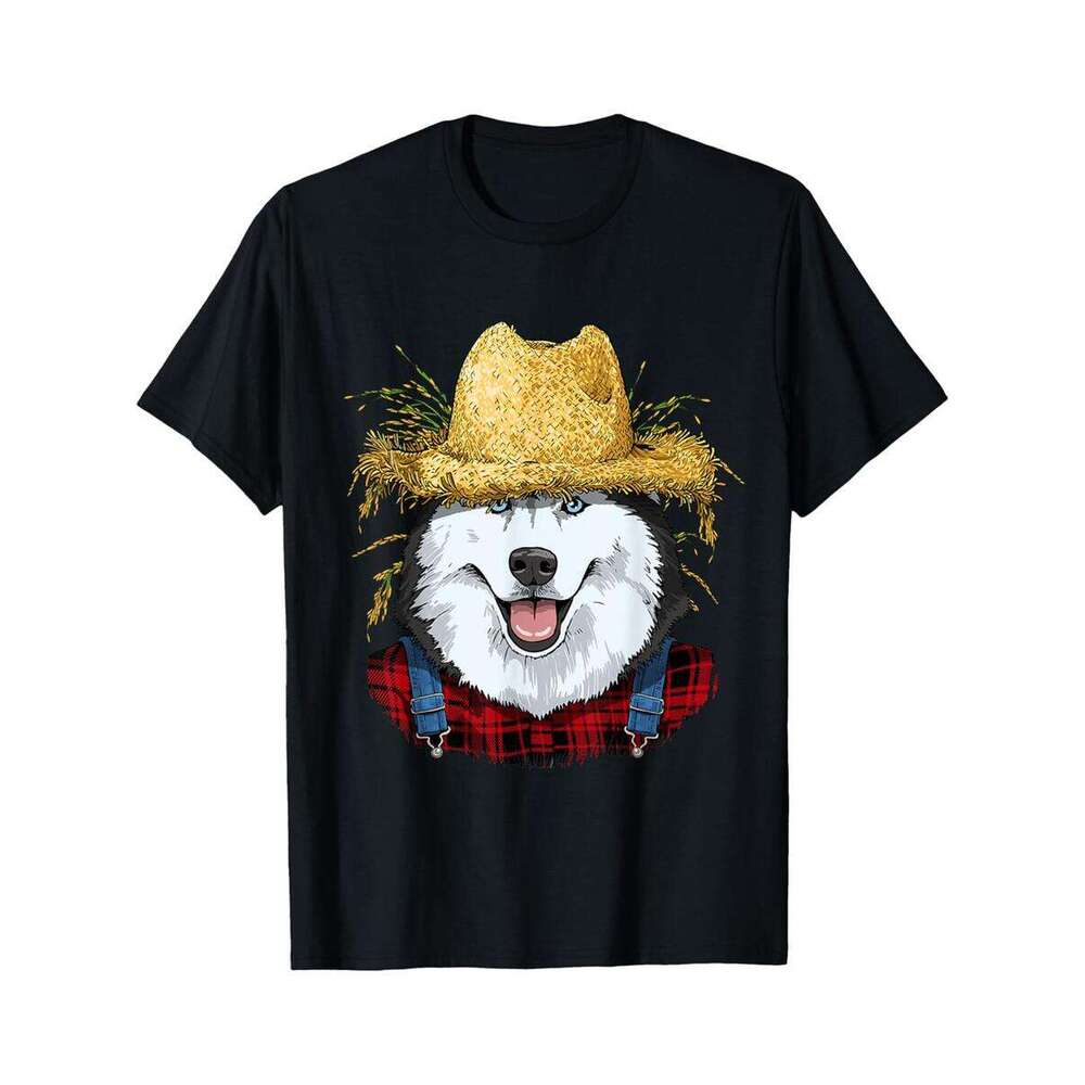 Designer T shirt Siberian Husky Farmer Siberian Husky Dog Lover - 220g Tshits