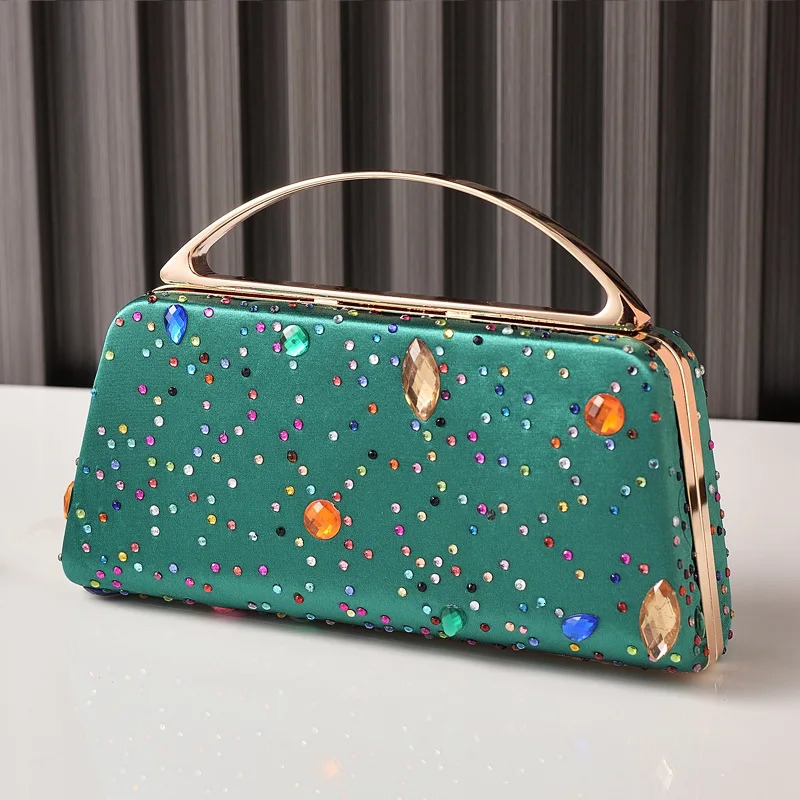 Womens Evening Clutch Diamond Cross Bag High Quality Black Womens Handbag Fashion Shoulder Bag 250402