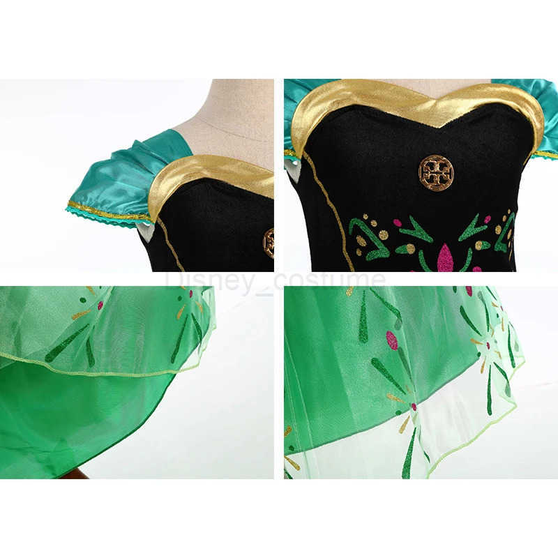 Disney Halloween Frozen Elsa Anna Childrens Clothing Fancy Birthday Party Dress Princess Dress Carnival Party Childrens Clothing X2504081