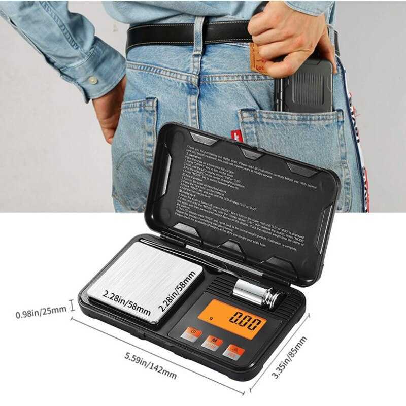Digital Mini Scale 200g/0.01g 50g/0.001g High Precision Pocket Electronic Scale Balance Scale for Food Weighing Jewelry Scale M250408