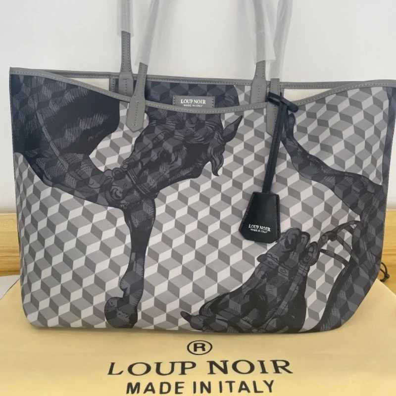 LOUP NOIR New Tote Bag for Women Famous Brands Bag Large Capacity Shoulder Women Bags LOUP NOIR Bag High Quality Casual TotesC250408