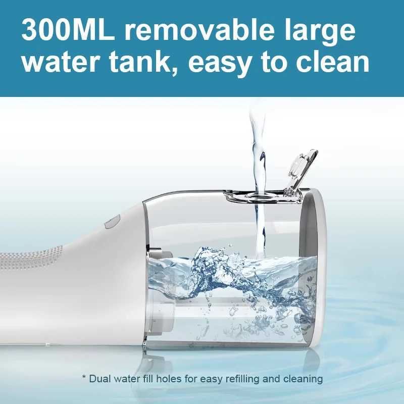 Dental irrigator sink threaded teeth pick-up oral cleaning machine USB charging canister M250408