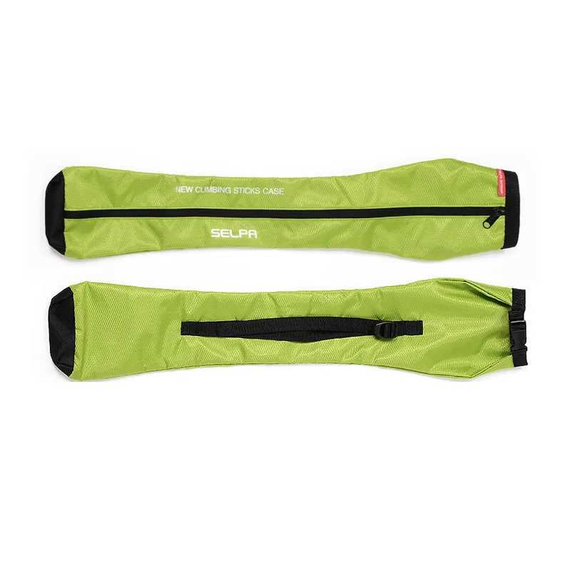 Foldable Hiking Pole Storage Bag Compact Trekking Stick Organizer Pouch Durable Backpack Attachment for Walking Stick AccessoryC250407