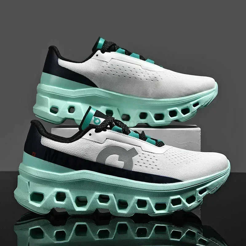 Mens and wens speed marathon shoes shock-absorbing elastic soft-soled sports shoes running shoes Z250408
