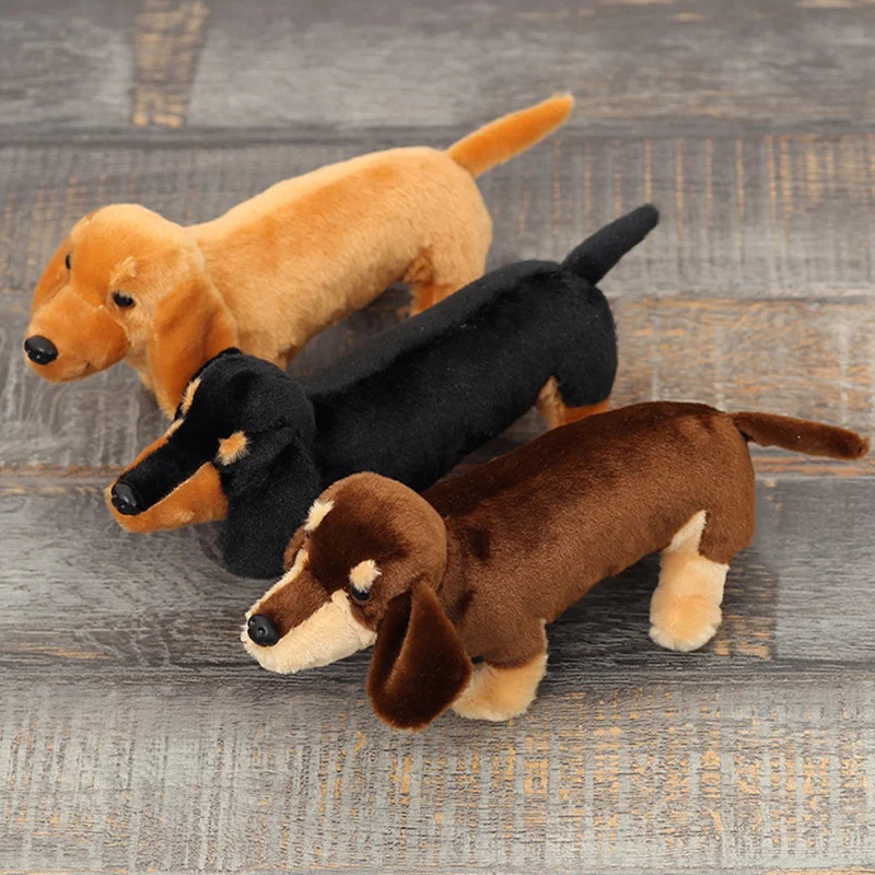Hallowen Simulation Sausage Dog Plush Toy Cute Soft Stuffed Animals Dachshund Dog Doll Funny Home Party Decor Kids Birthday Gift 251107