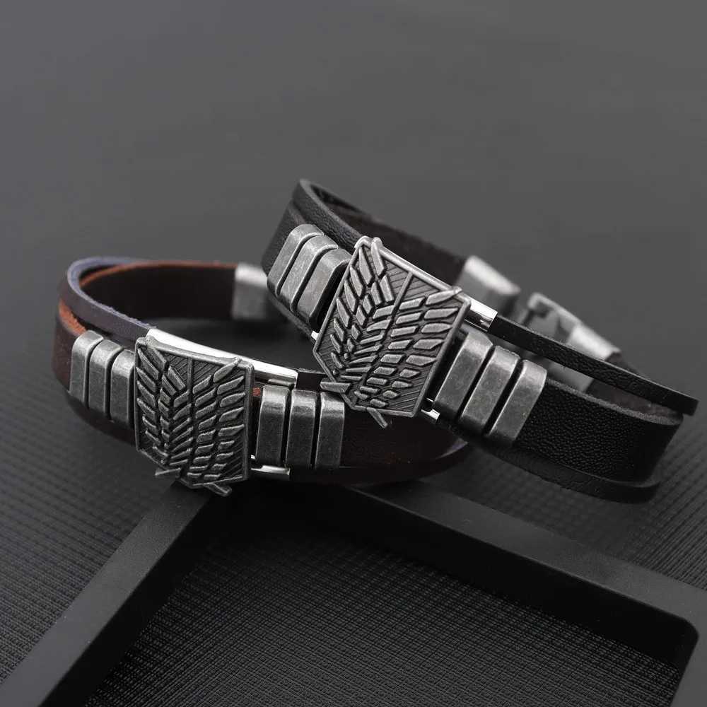 New Punk Cartoon Anime Attack nt Bracelets for Wen and Men Style Creative Bracelet Trend Personty Hand Jewelry GiftC250408