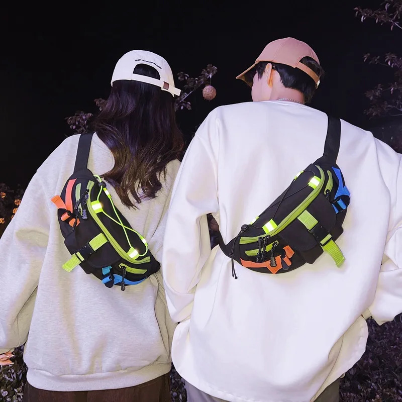 Multi functional Street Leisure Sports Hip Hop Fanny Bag Mens Outdoor Waterproof Luggage Mobile Waist Bag 250402