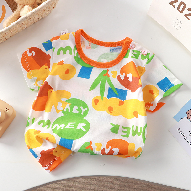 Ddmyshoesvip New T Shirt Pure Cotton Girls Short Summer A Class Half Sleeved Baby Sweat Absorbing Children S Clothing