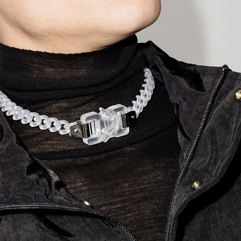 EDY 21SS Hip Hop Punk 1017 ALYX 9SM Roller Coaster Track ALYX PVC Letter Buckle Bracelet 250407