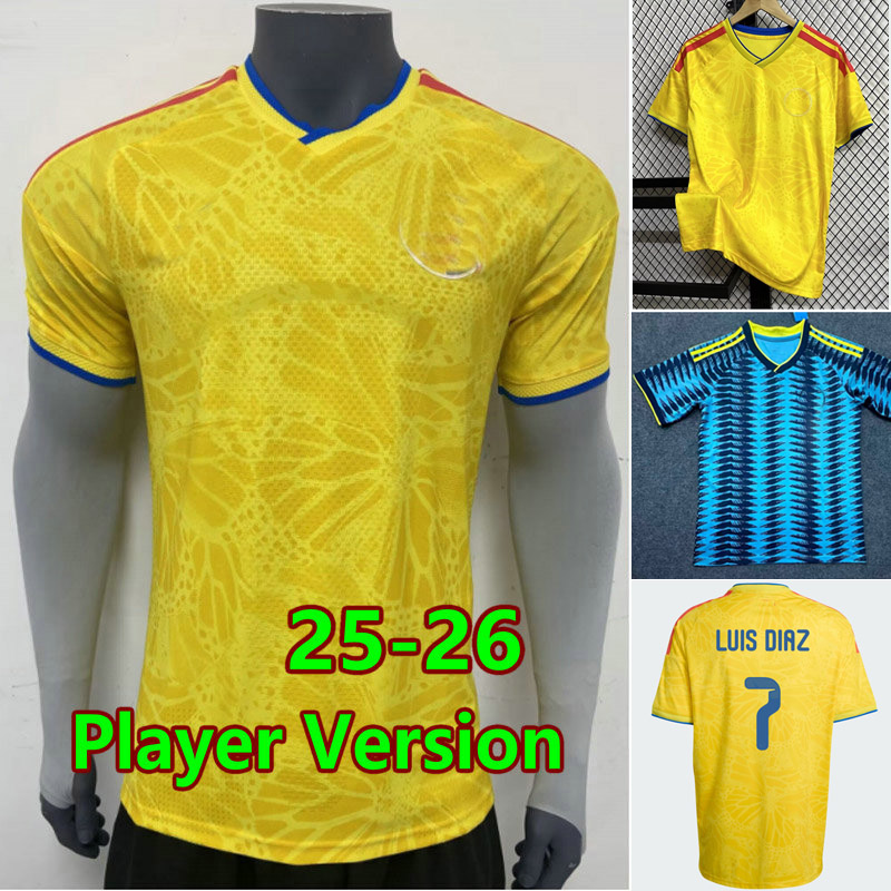 2026 LUIS DIAZ ColOMbiA soccer jerseys 26 home away cOLuMbIaS football shirts JAMES ASPRILLA maillot foot BORRE J. LERMA ARIAS jersey camesita men kids uniforms S-4XL
