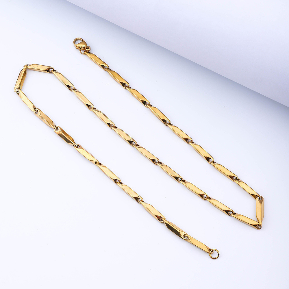 Stainless steel dia colored jewelry claw chain necklace