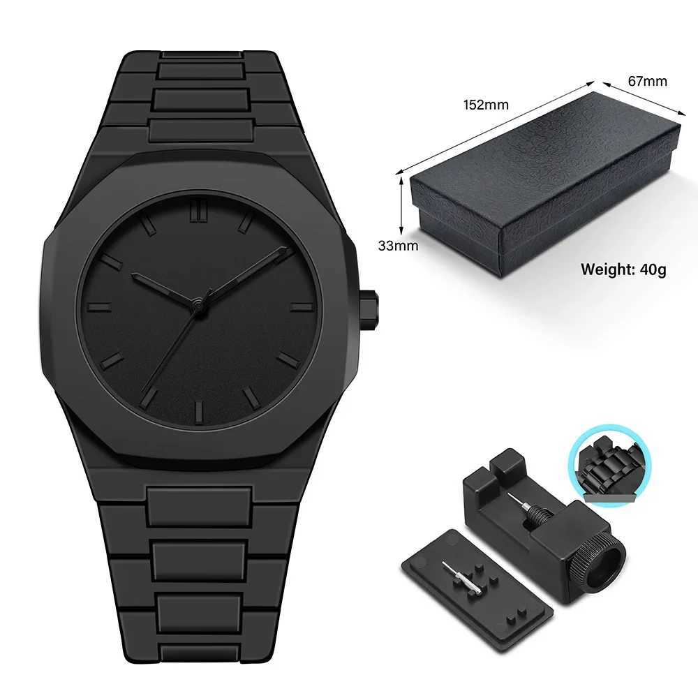 Luxury Brand Mens Plastic Pellet Watch Fashionable Business Round Waterproof Quartz Watch Customizable Brand Y250407