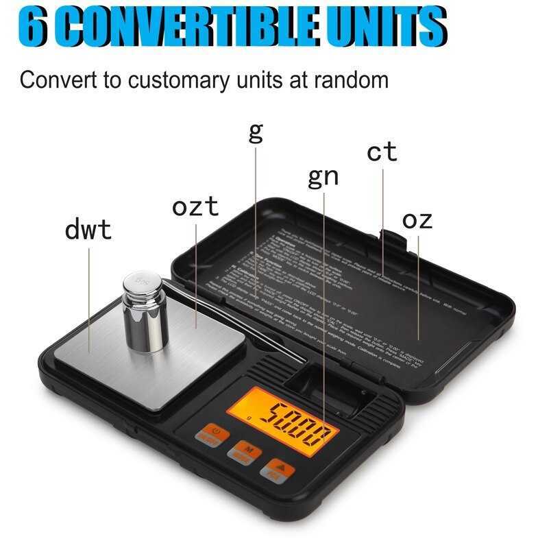 Digital Mini Scale 200g/0.01g 50g/0.001g High Precision Pocket Electronic Scale Balance Scale for Food Weighing Jewelry Scale M250408