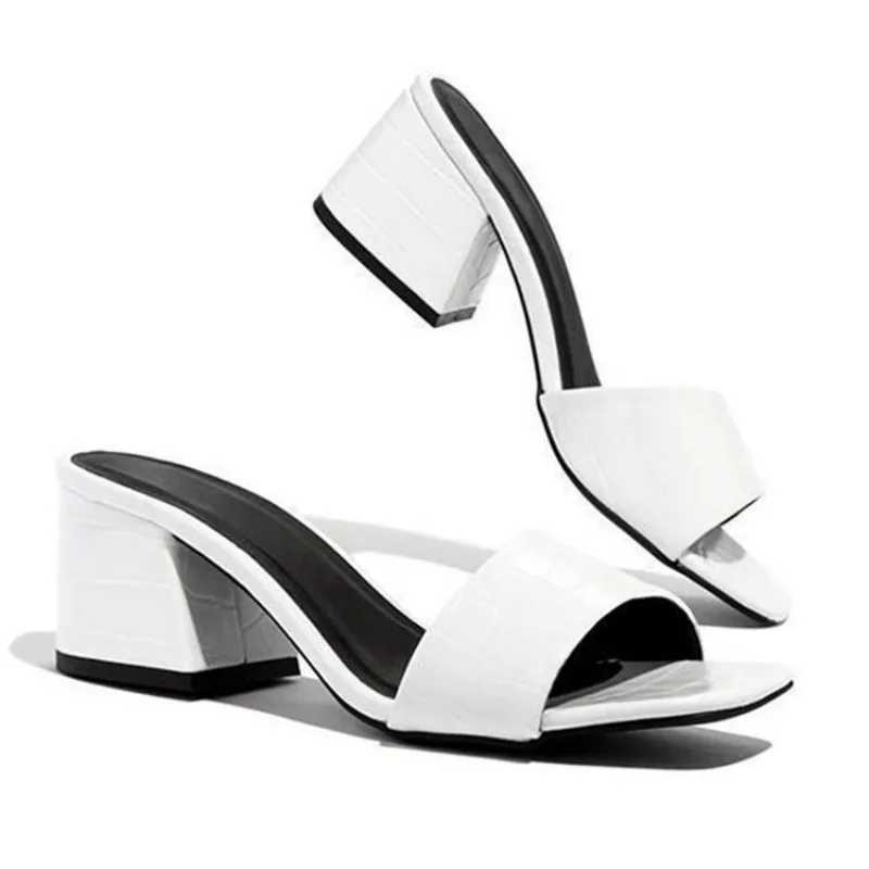 Summer slippers womens Fi shoes womens black large sandals luxury high heels Zapatos De MujerXJ250407