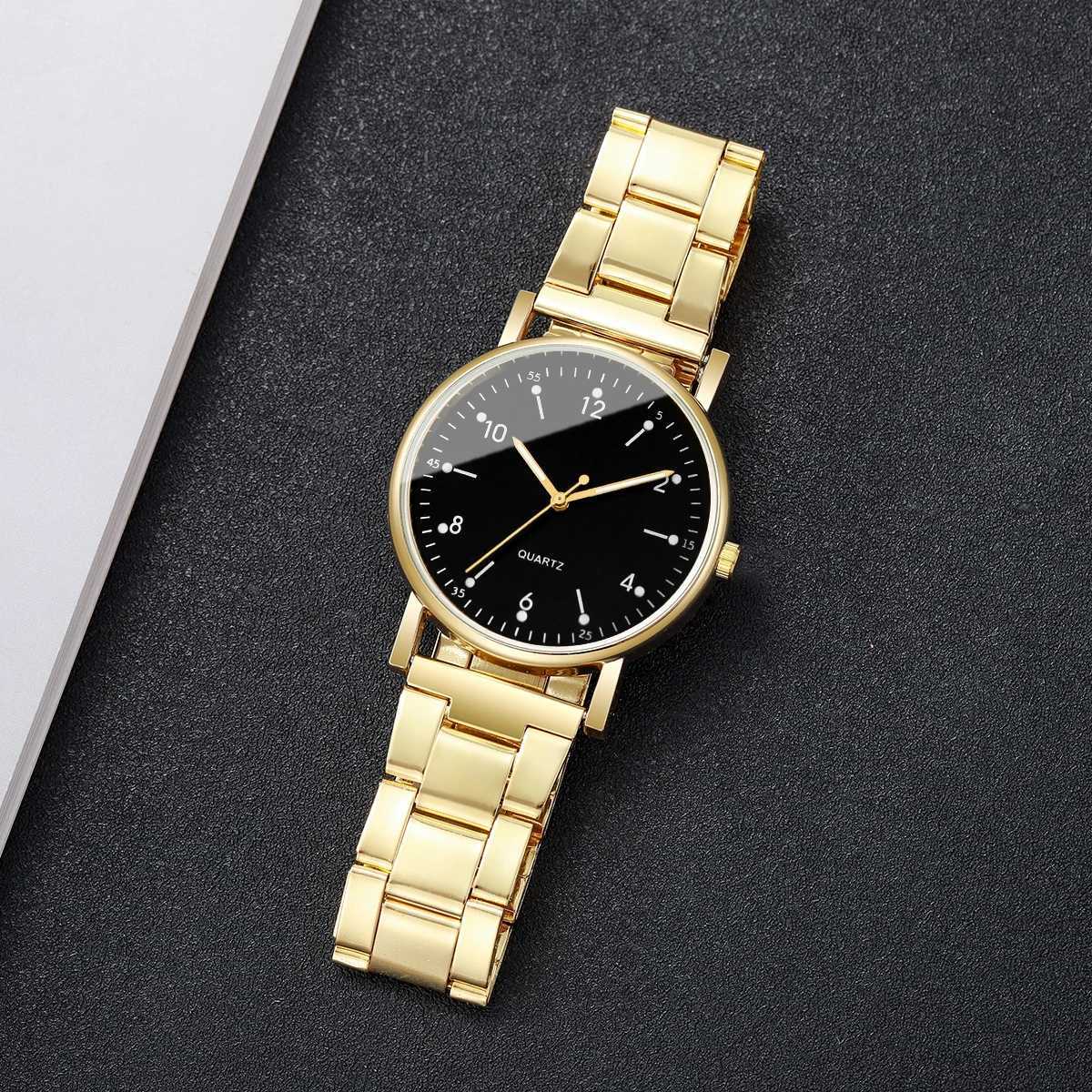 Fashion Arabic Dial Women Quartz Watch Casual Alloy Band Wristwatch for Ladies Clock Reloj MujerWithout BoxT250408