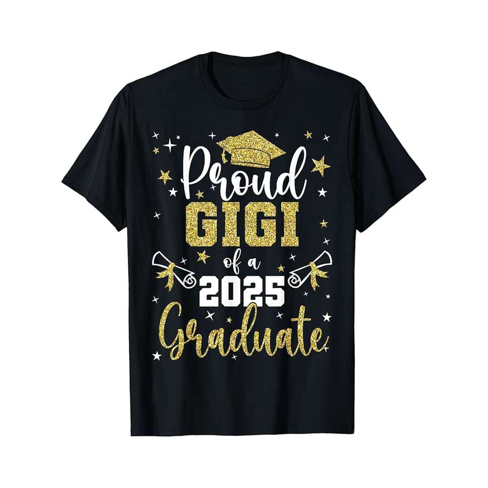 Designer T shirt Proud Grandma of a class of 2025 graduate senior graduation - 220g Tshits