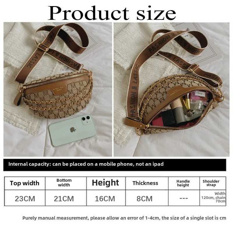 Ins Summer Waist Street Trend Canvas Belt Fashion Womens Shoulder New Cross Body Bag Z250407