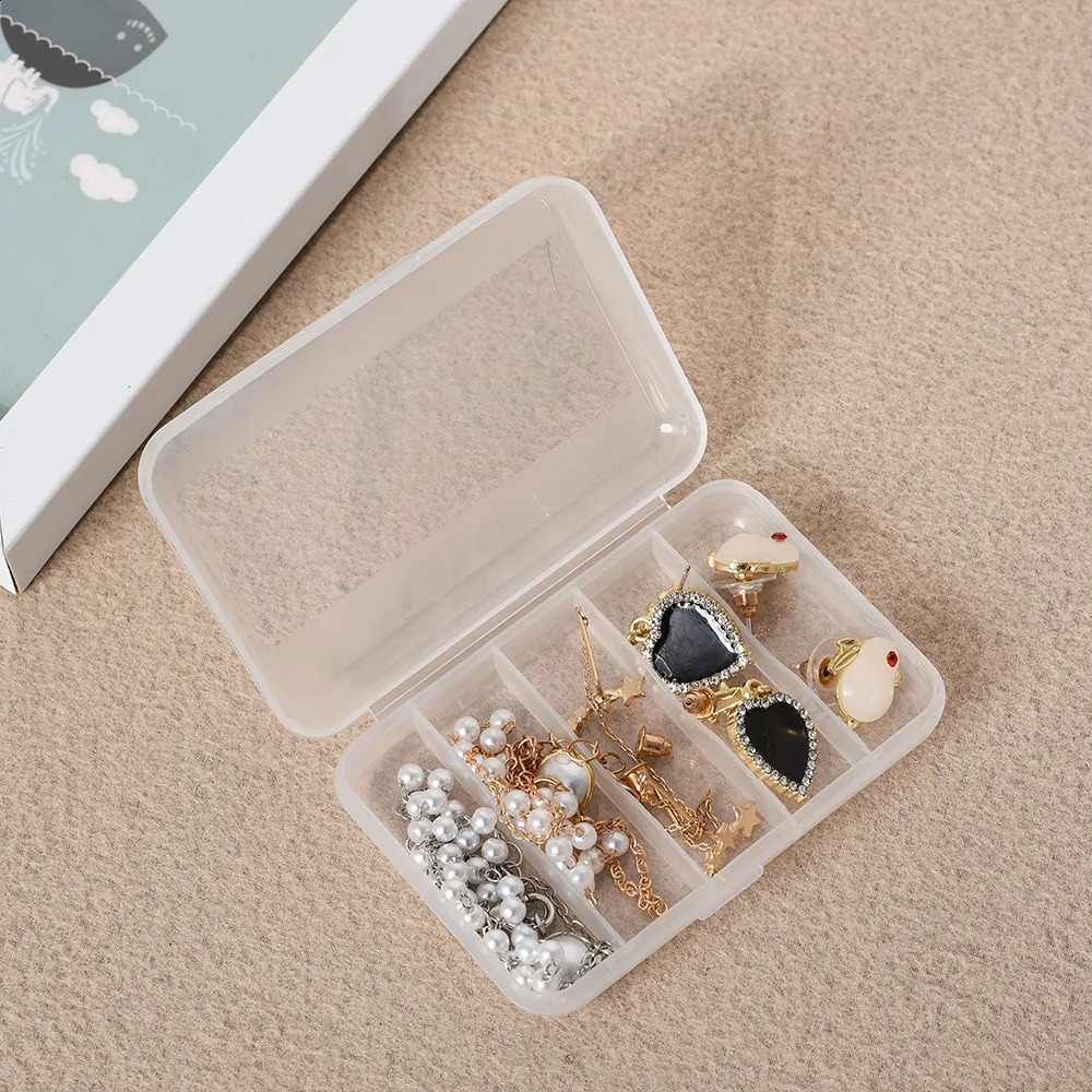 30pcs/pack Small Plastic Transparent Storage Box for Jewelry Container Case Home DIY Beads Crafts Package Clear Cases Boxes 250407