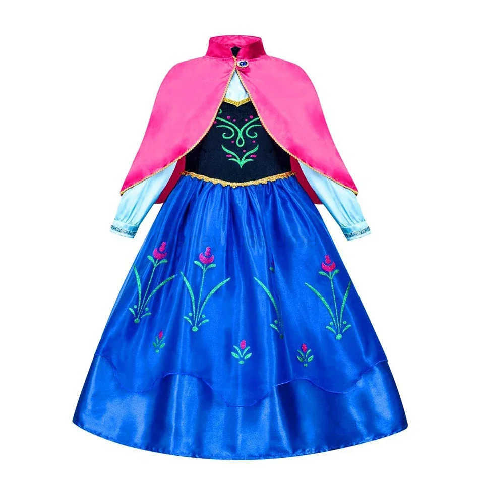 Disney Girl Elsa dress Halloween children Anna costume girl performance princess dress role-playing dress X250408