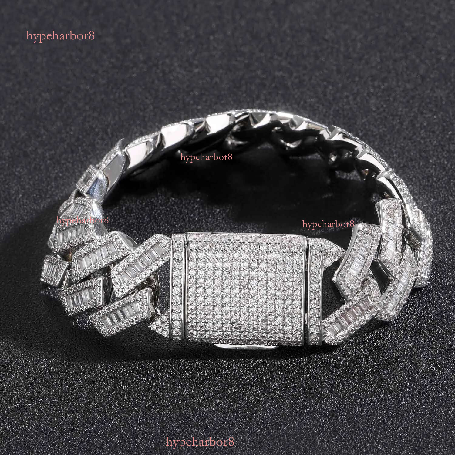 moissanite dia necklace designer jewelry iced out Cuban Necklace Full Iced Out Hiphop Chain Pass The Dia Test cuban k chain gift chains for men