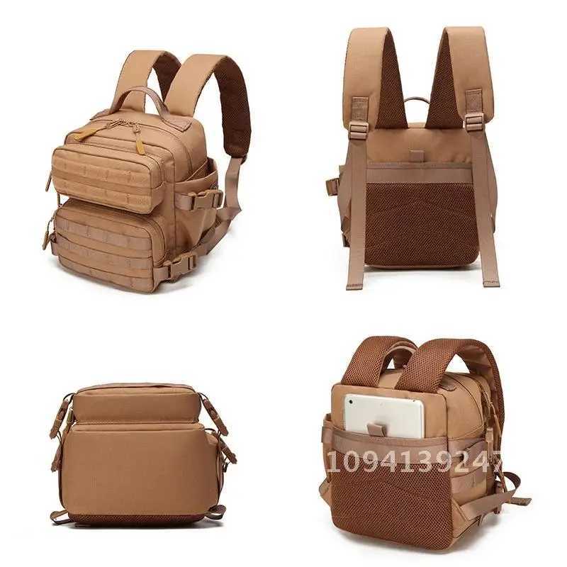 9L Mini Tactical Backpack Men Women Fitness Gym Bag Sports Lightweight Rucksack Hiking Wateproof Outdoor Backpack Travel CampingC250407