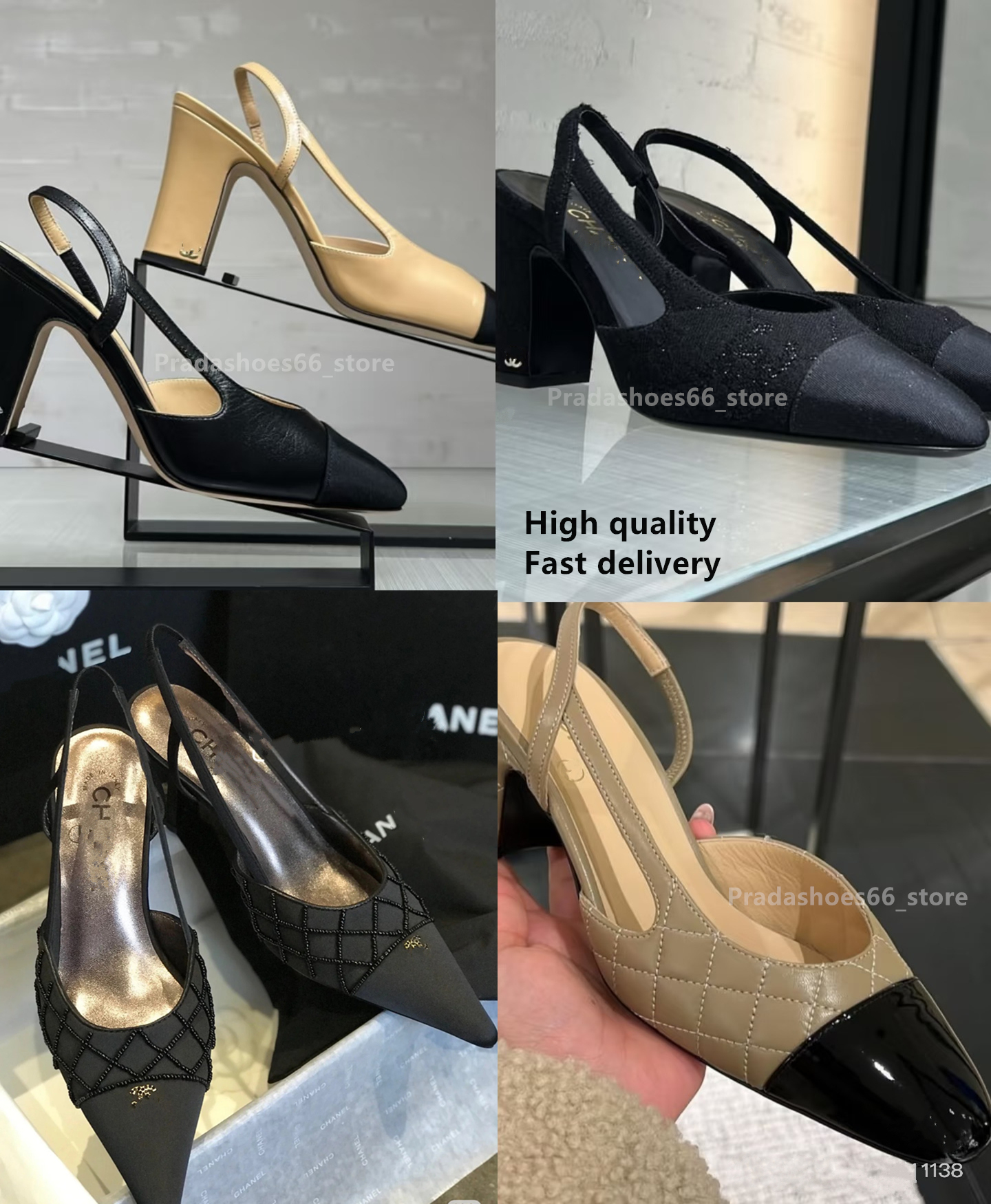 Designer Women's Stiletto High Heels Heeled Sandals Pointed Toe yvess Slippers Luxury Womens Shoes Ladies 2025 Mary Jane Red Pumps Flat shoes cd Slide cha quilted