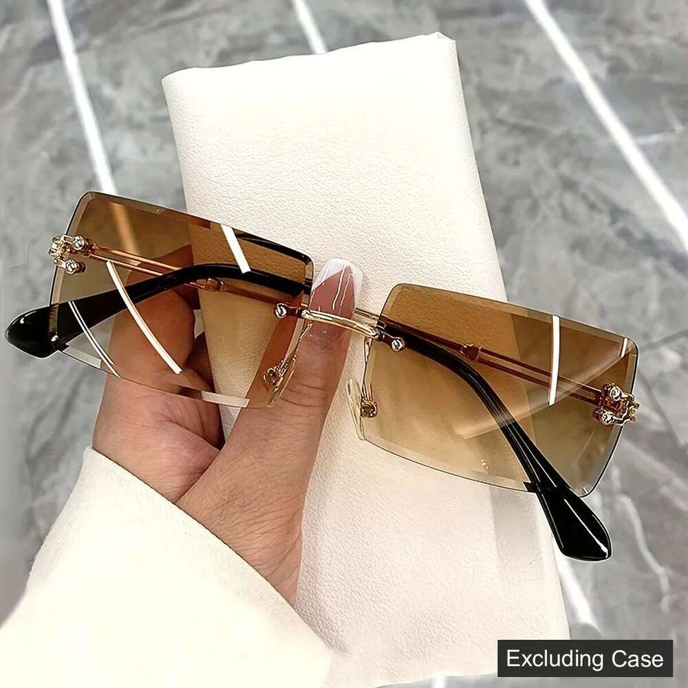 Rimless For Women Men Brand Vintage Sun Glasses Fashion Shades Travel Outdoor Sunglasses
