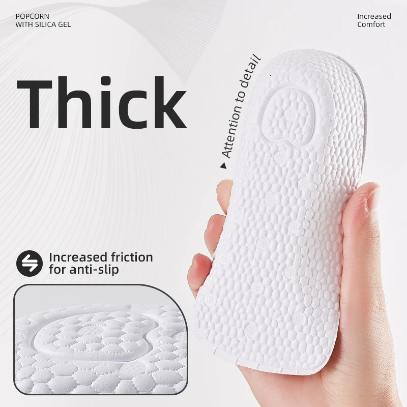 Arch Support Height Increase Insoles Half Pads Orthopedic Breathable Memory Foam 7 Points Lifts Shoe Pads Flat Feet Support 250408