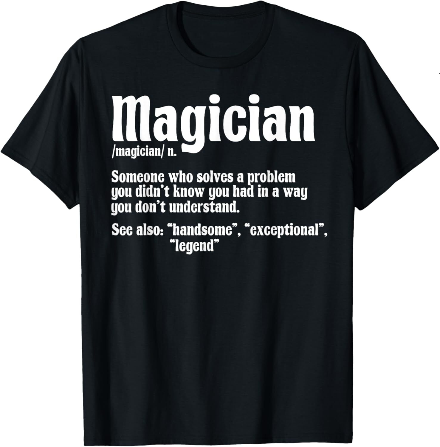 T shirt for Mens Magician Illusionist Magic Perfomer Magical Card Tricks Graphic Tee Casual Tops Clothes Short sleeve