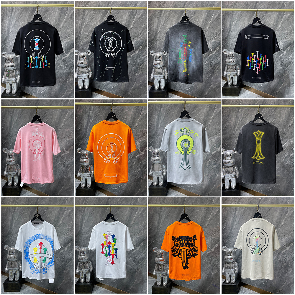 Designer chrome shirt designer men Y2K Cyber Goth Graphic Shirt | Distressed Dagger Print & Vintage Crinkle Washed Cotton Blend y2k shirts mens tshirts