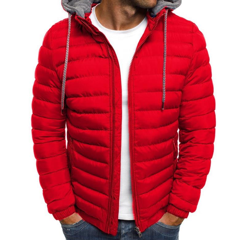 Winter hooded jacket mens warm street fashion casual outdoor Parka abrigo de plumon hombre 240822