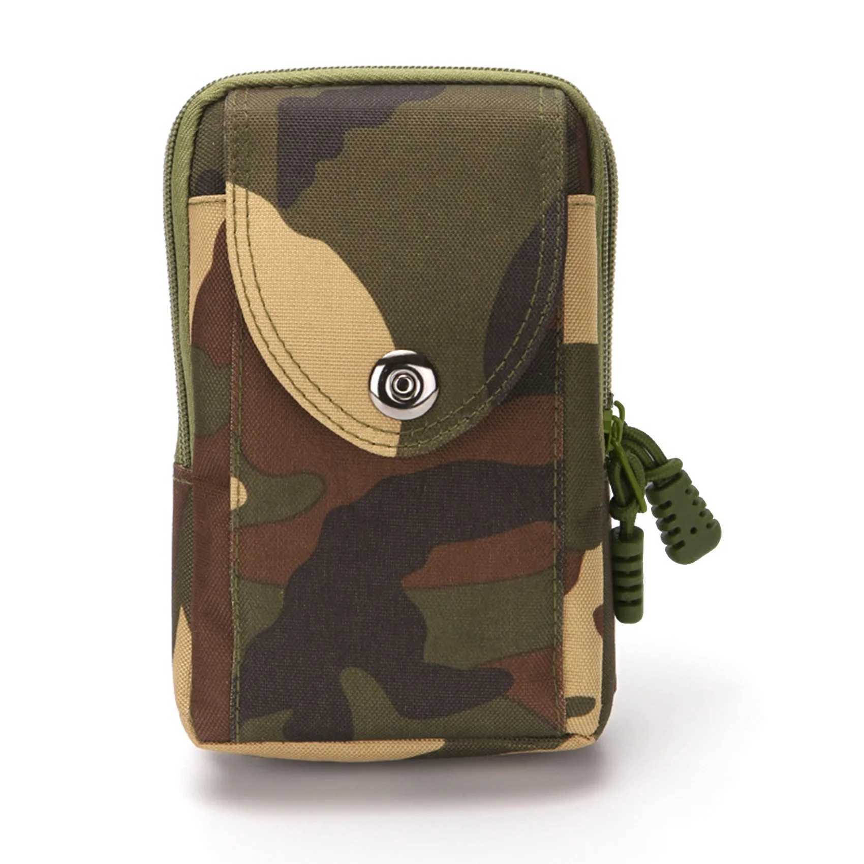 6.5-inch canvas waist bag vintage outdoor sports phone bag mens waist belt waist bag mini chest bag mens cross body bag Z250407
