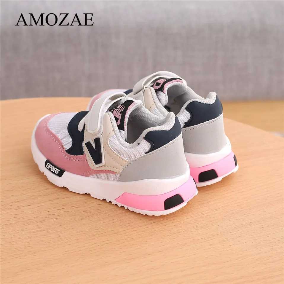 Spring and autumn childrens shoes baby boys and girls casual sports shoes breathable soft non slip running sports shoes size 21-30 W250407