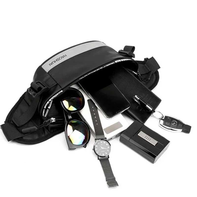 2024 high-capacity anti-theft mens waist bag multifunctional shoulder bag mens nylon luggage Z250407