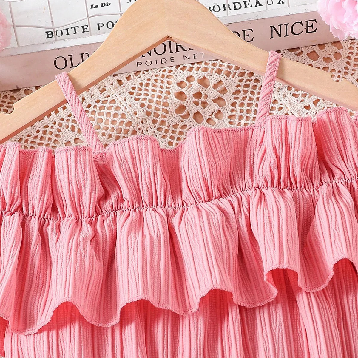 Summer Girl Dress Off Shoulder Fashion Girl Clothes Teenager Beach Dress with Belt Kid Outfits Children Clothing Plus Size Teens 250408