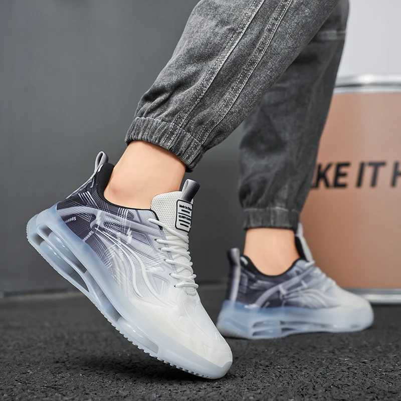 Mens sports shoes Cushi TPR sole mesh lightweight running shoes wear-resistant basketball casual sports shoes shoes size 39-47 Y250408