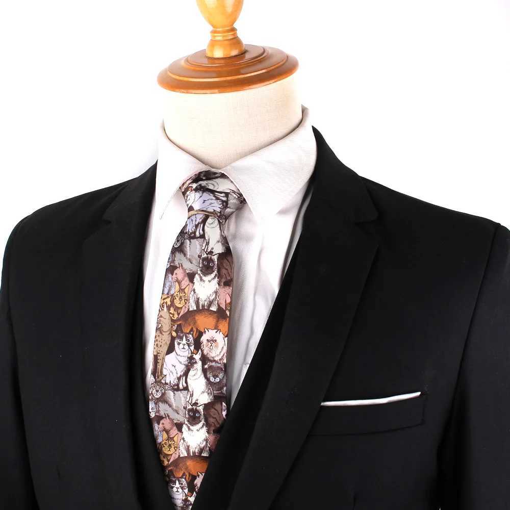 Skinny Ties For Men Wen Printed Neck Tie For Party Business Casual Slim Funny Print Neckties Wedding Neck Ties For Gro Gifts X250407